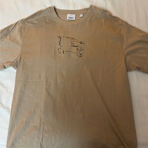 Burberry Beige Crew Neck Tee